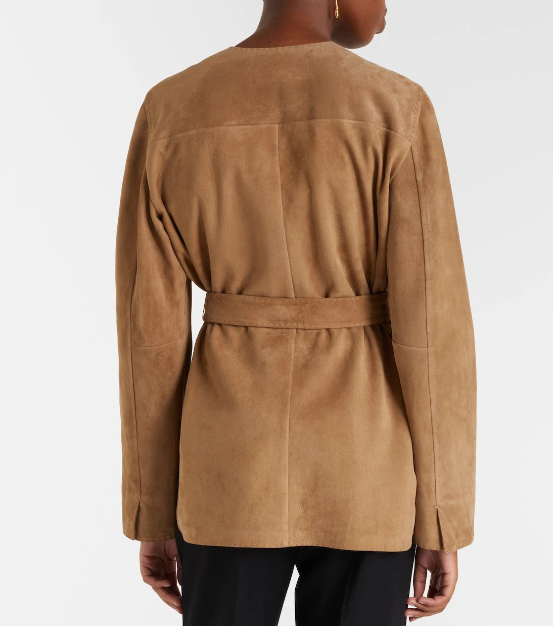 Max Mara - Abito belted suede jacket