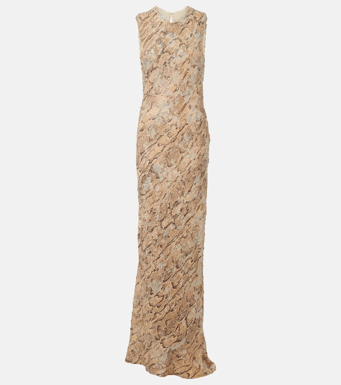 Dries Van Noten - Sequined snake-effect gown