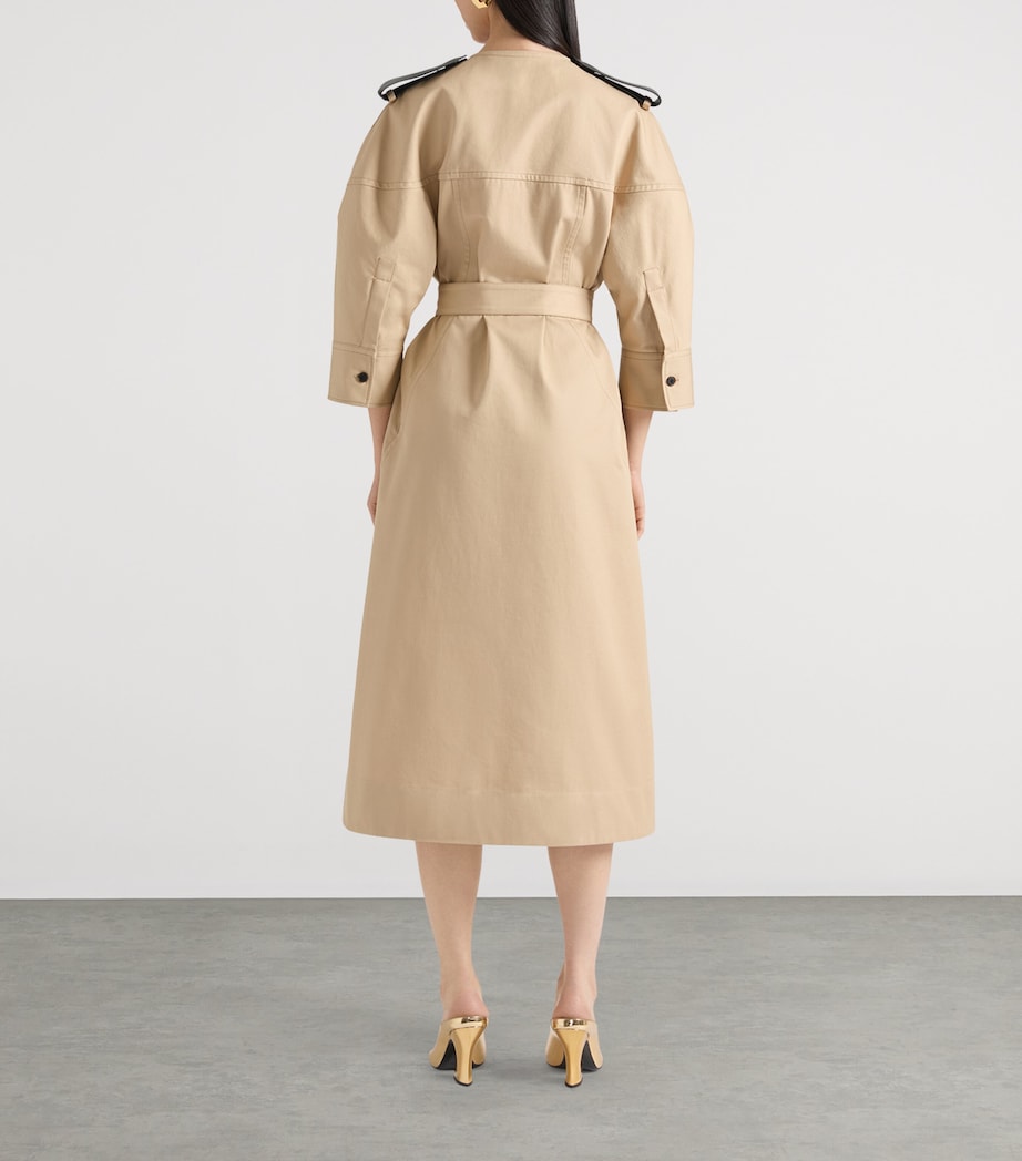 Givenchy Beige Cotton Cocoon Midi Dress
