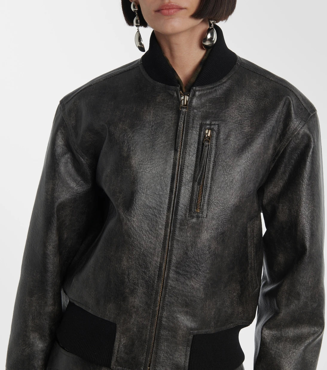 Marant Etoile - Crisley faux leather bomber jacket
