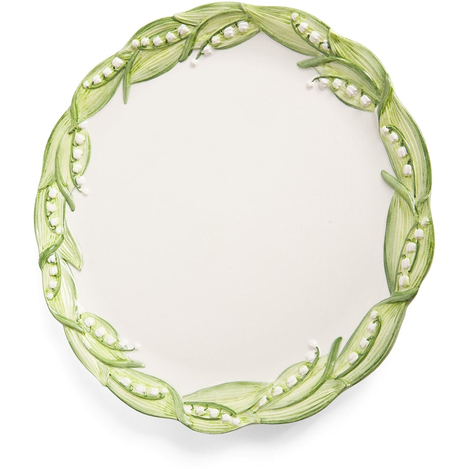Les-Ottomans Lilly Of The Valley Charger Plate (32cm)