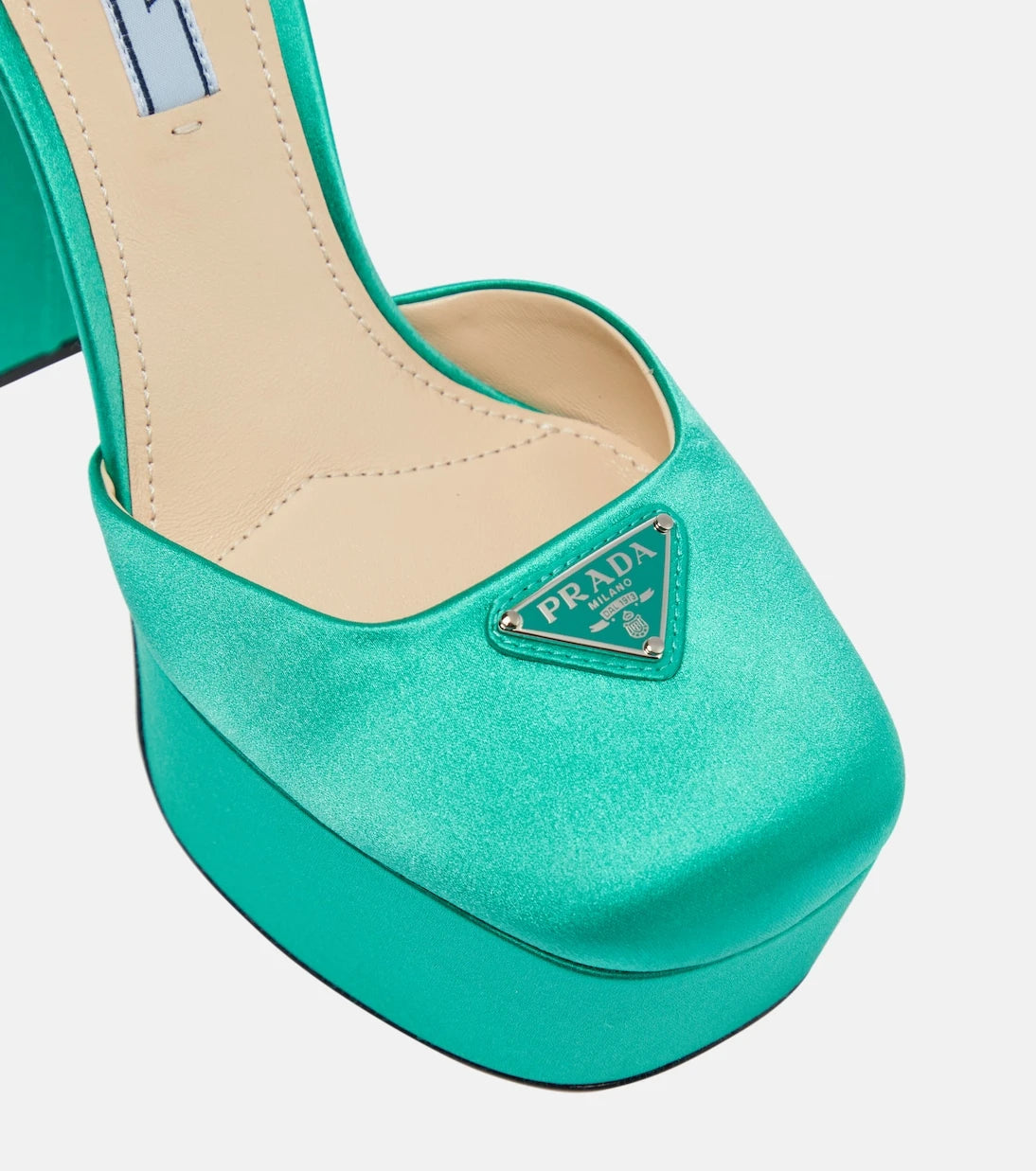 Prada - Satin platform pumps