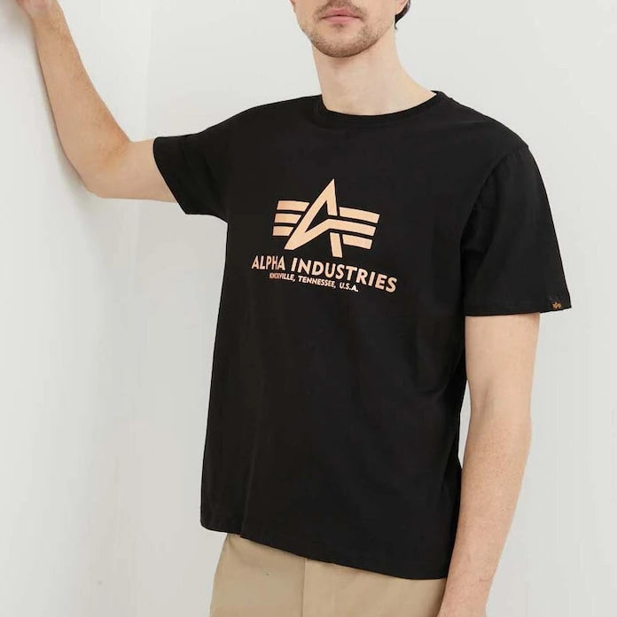 Alpha Industries Basic T-Shirt Foil Print Pamuklu Tişört