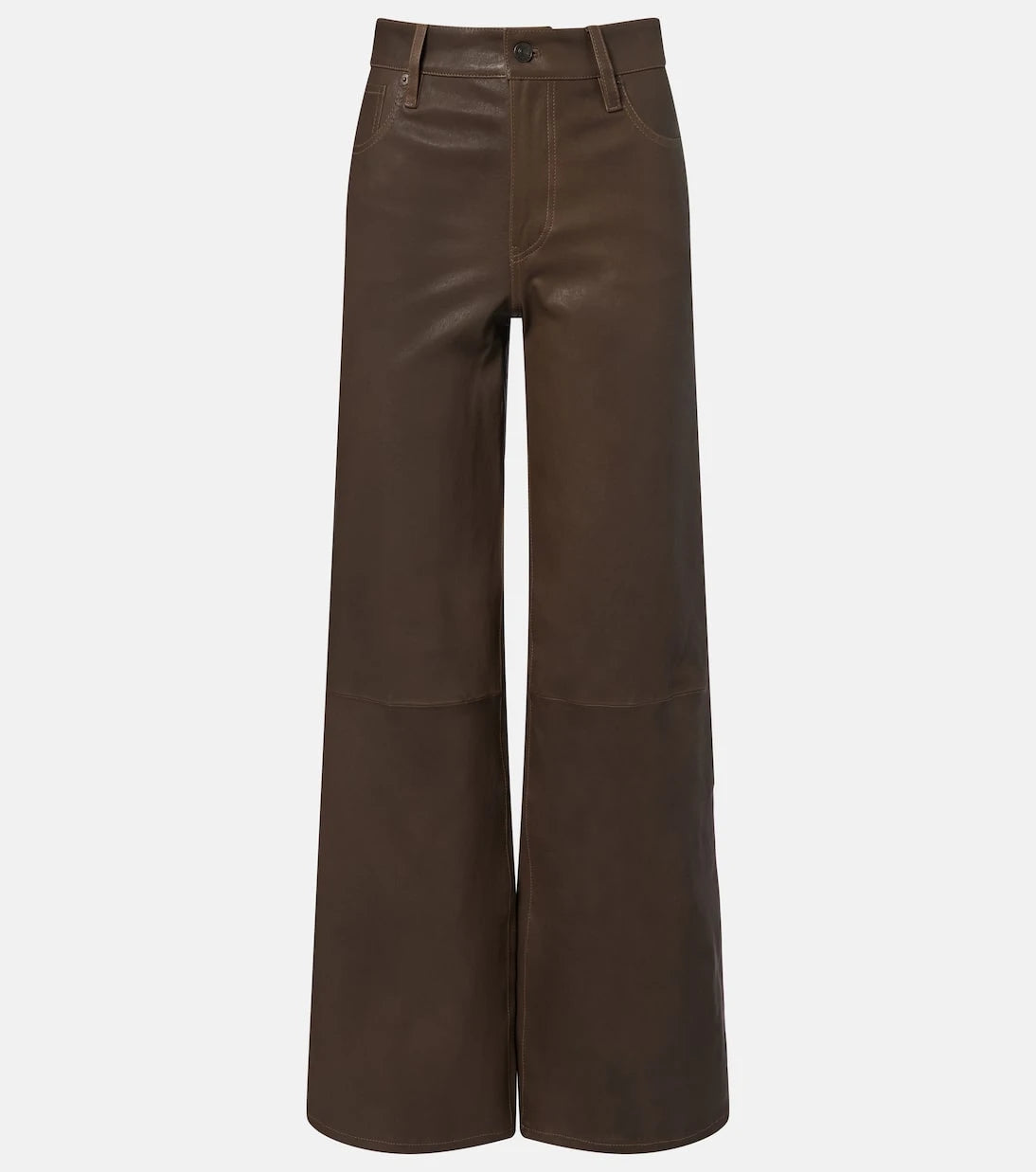 Frame - Le Slim Palazzo leather wide-leg pants
