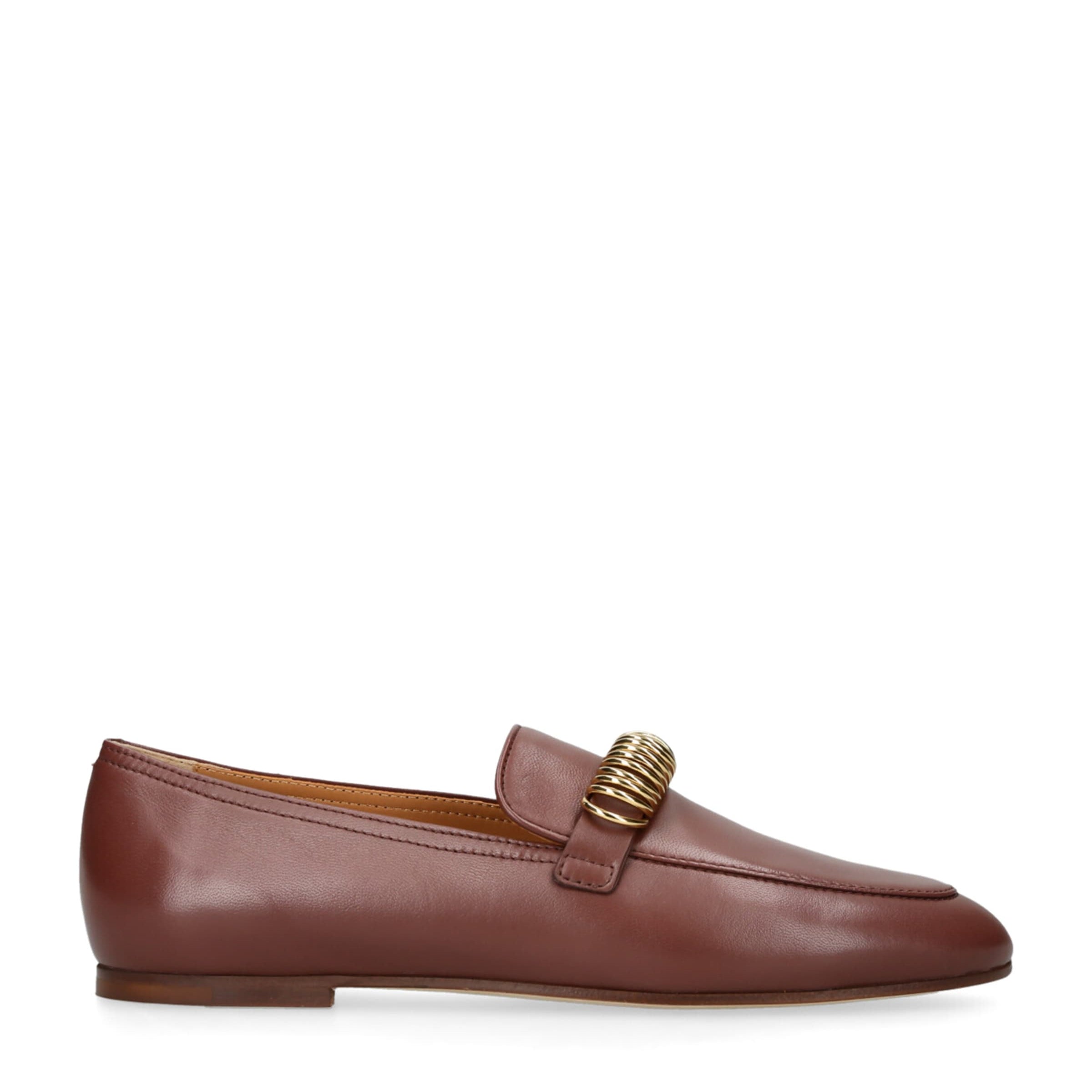 Tod's Burgundy Leather Mocassins
