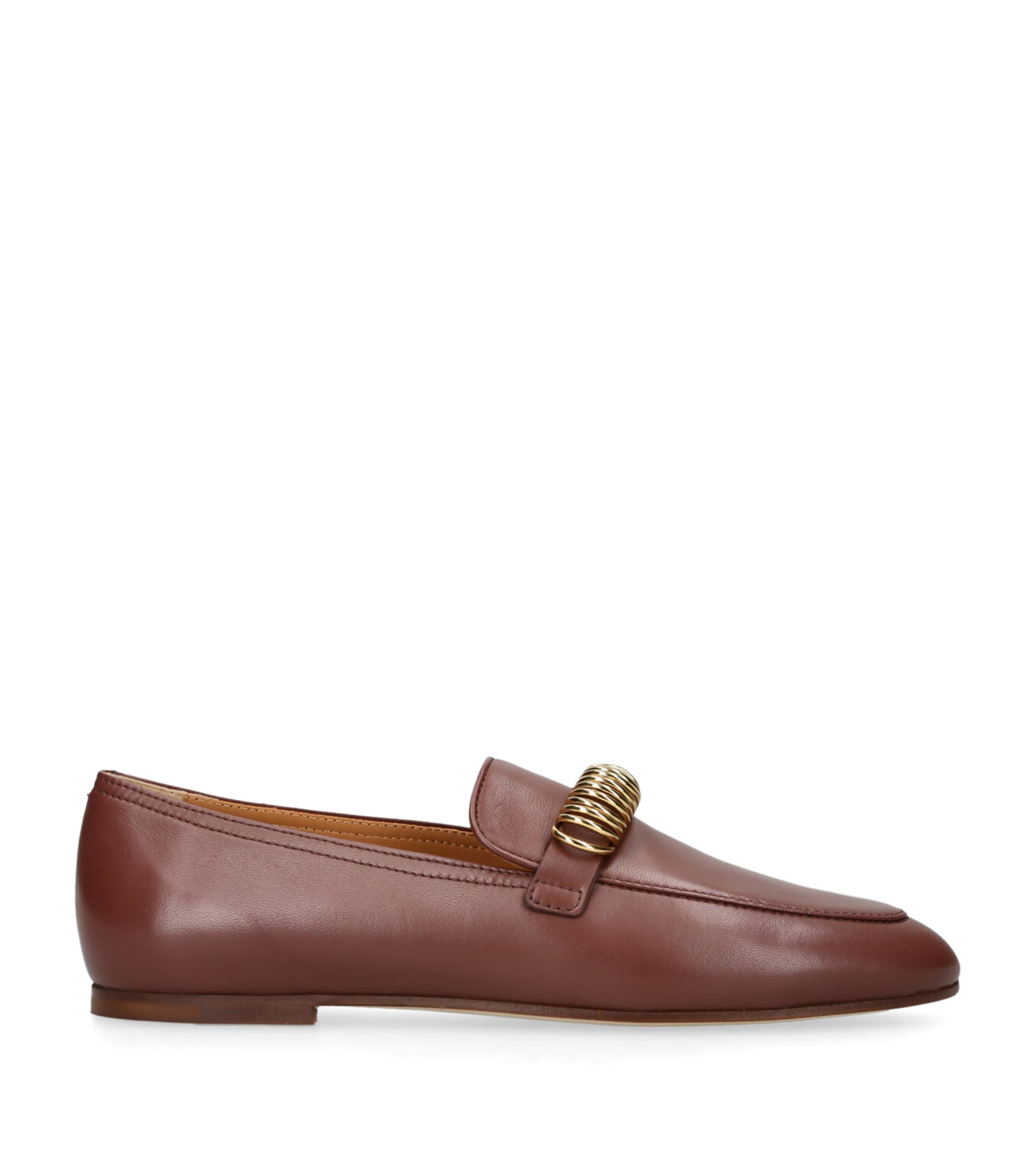 Tod's Burgundy Leather Mocassins
