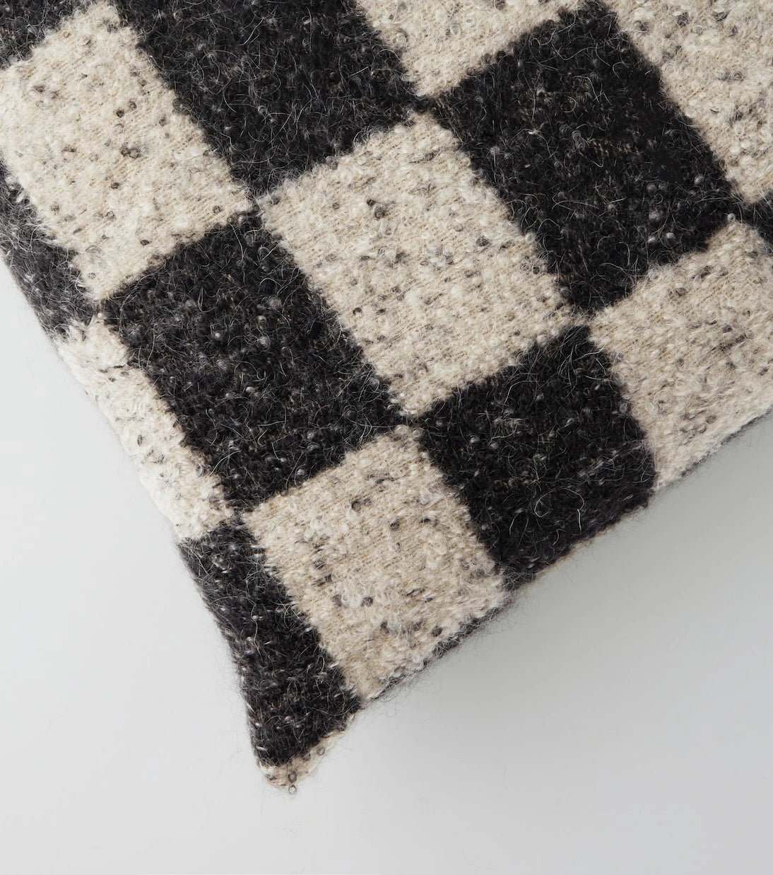 The House of Lyria - Ronce checked wool-blend cushion