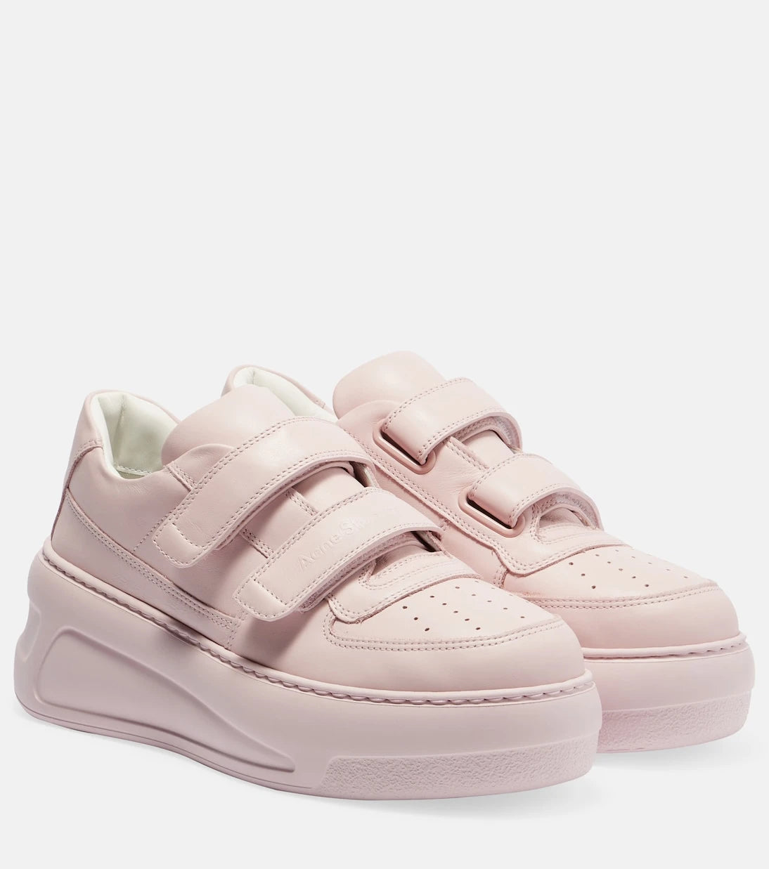 Acne Studios - Face leather platform sneakers