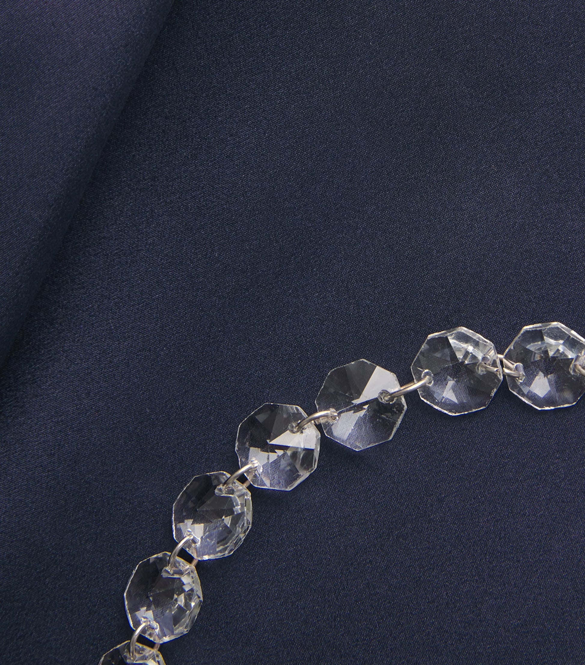 E.STOTT Navy Silk-Crystal Cleo Gown