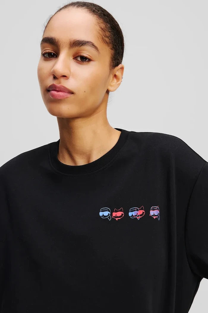 Karl Lagerfeld IKON Pamuklu Tişört
