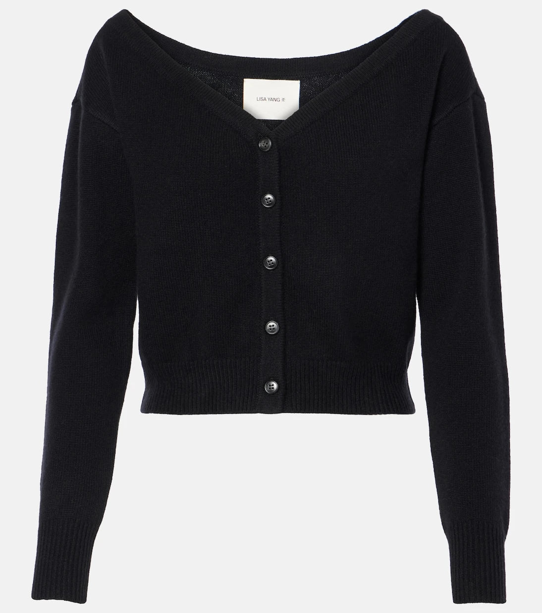 Lisa Yang - Beata off-shoulder cashmere cardigan