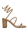 René Caovilla Gold Embellished Cleo Sandals 80
