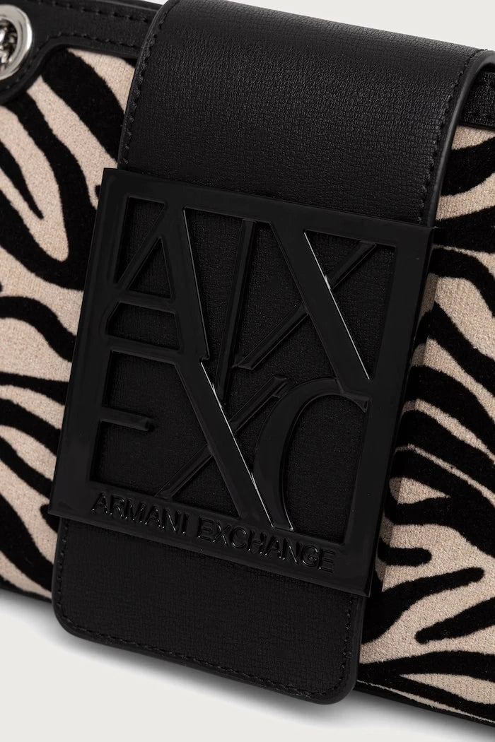 Armani Exchange suni süet kadın crossbody çanta
