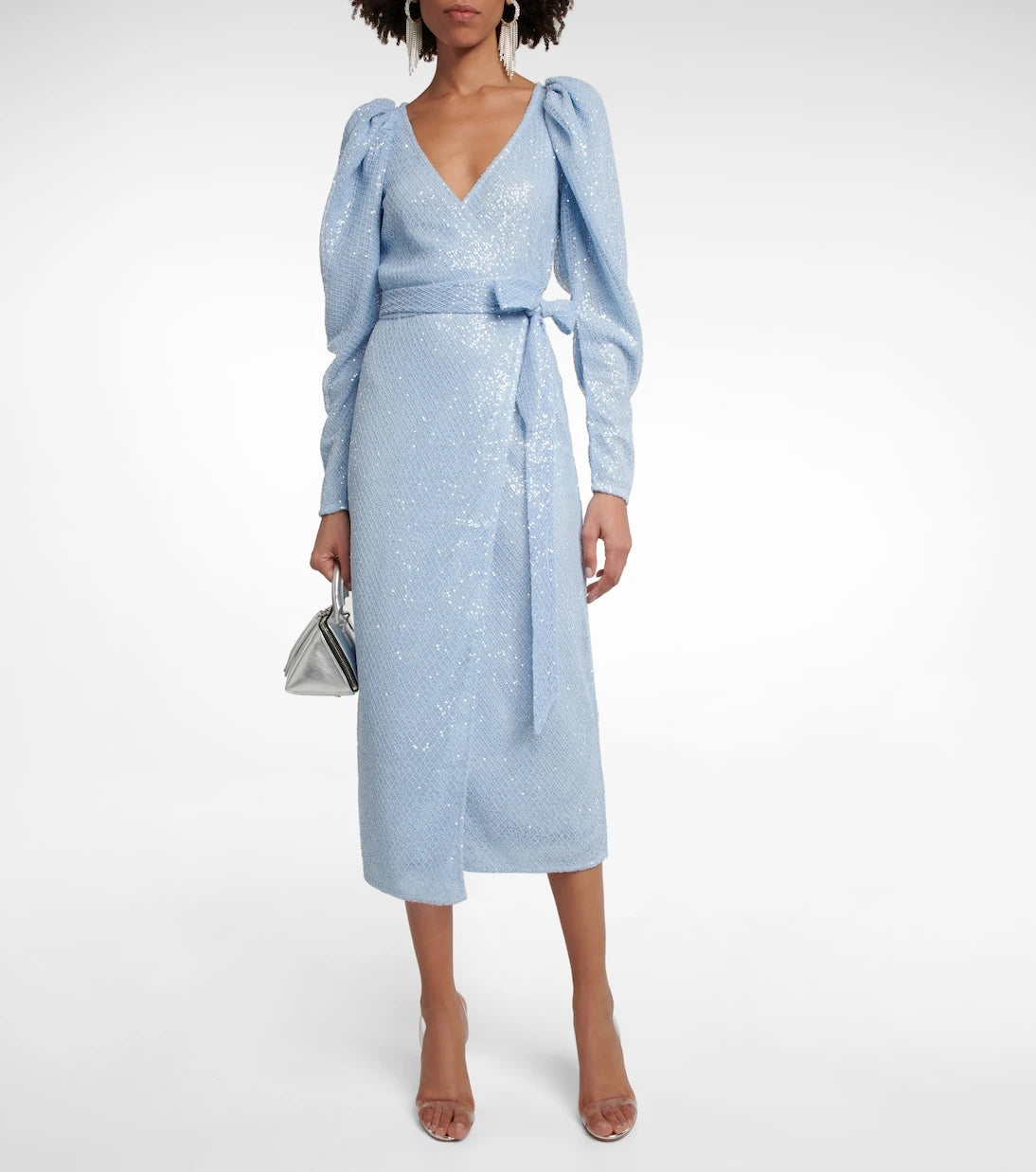 Rotate - Sequined wrap dress