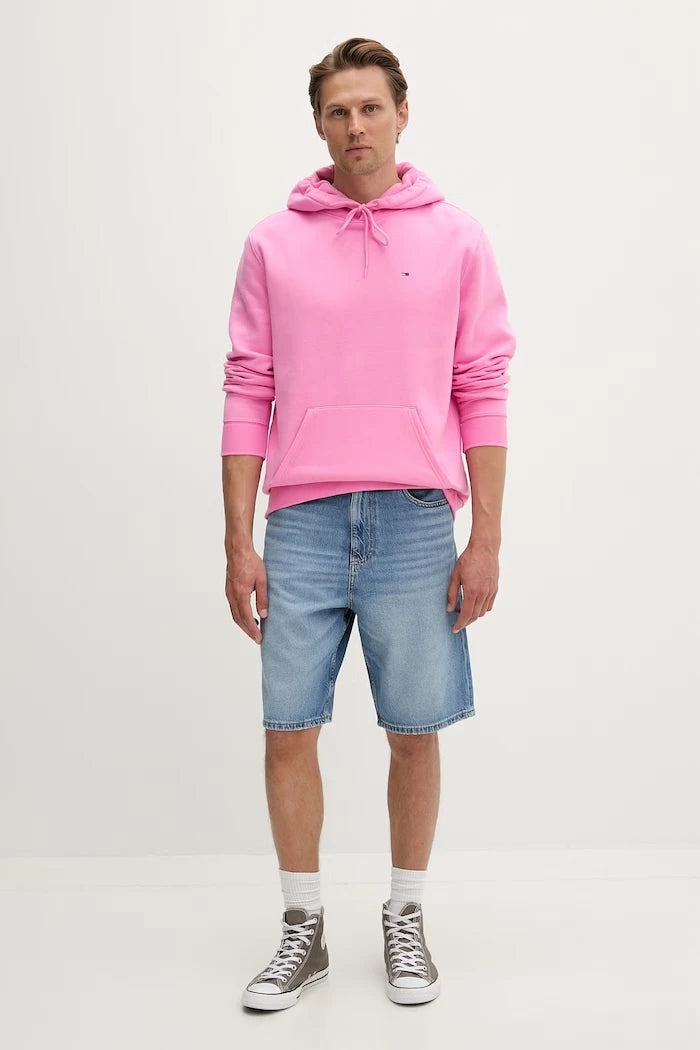 Tommy Jeans Erkek Pamuklu Kapüşonlu Sweatshirt