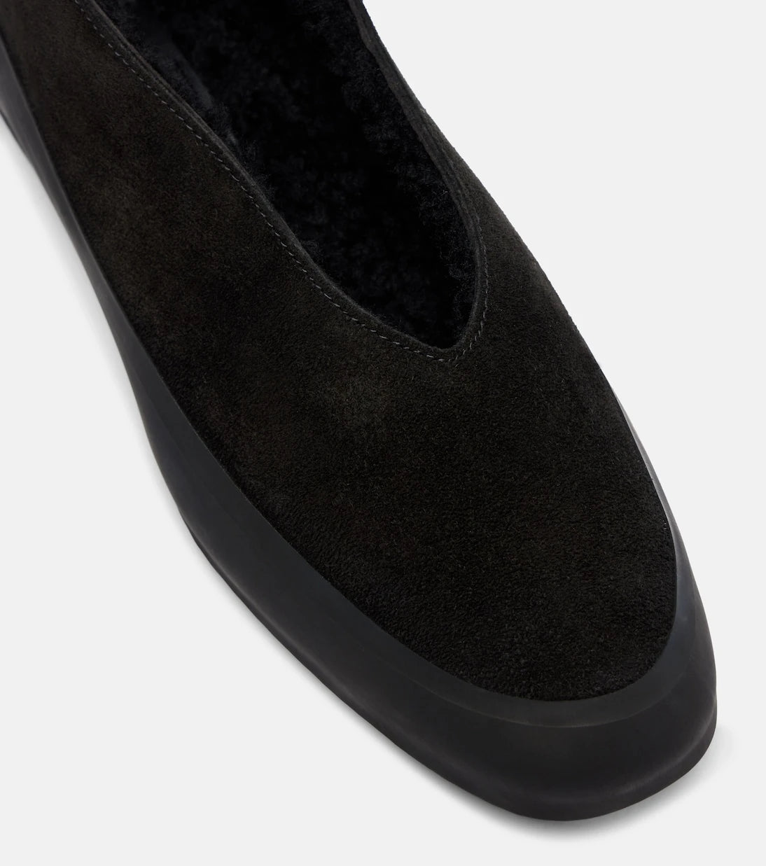 Le Monde Béryl - Apres Ski shearling-lined suede ballet flats