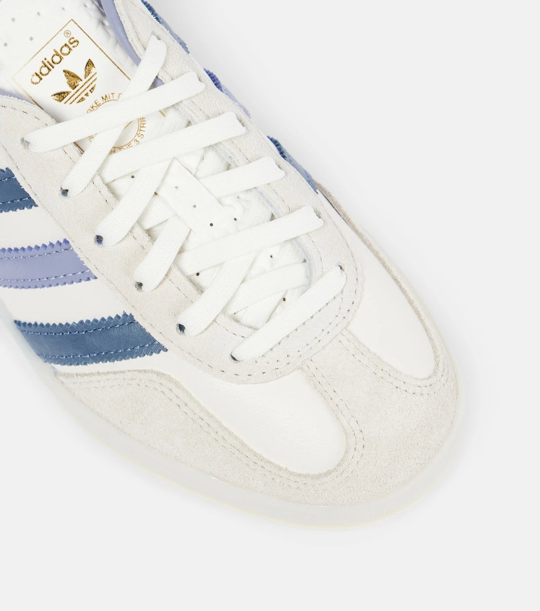 Adidas - حذاء رياضي غازيل من الجلد بحواف من الشمواه