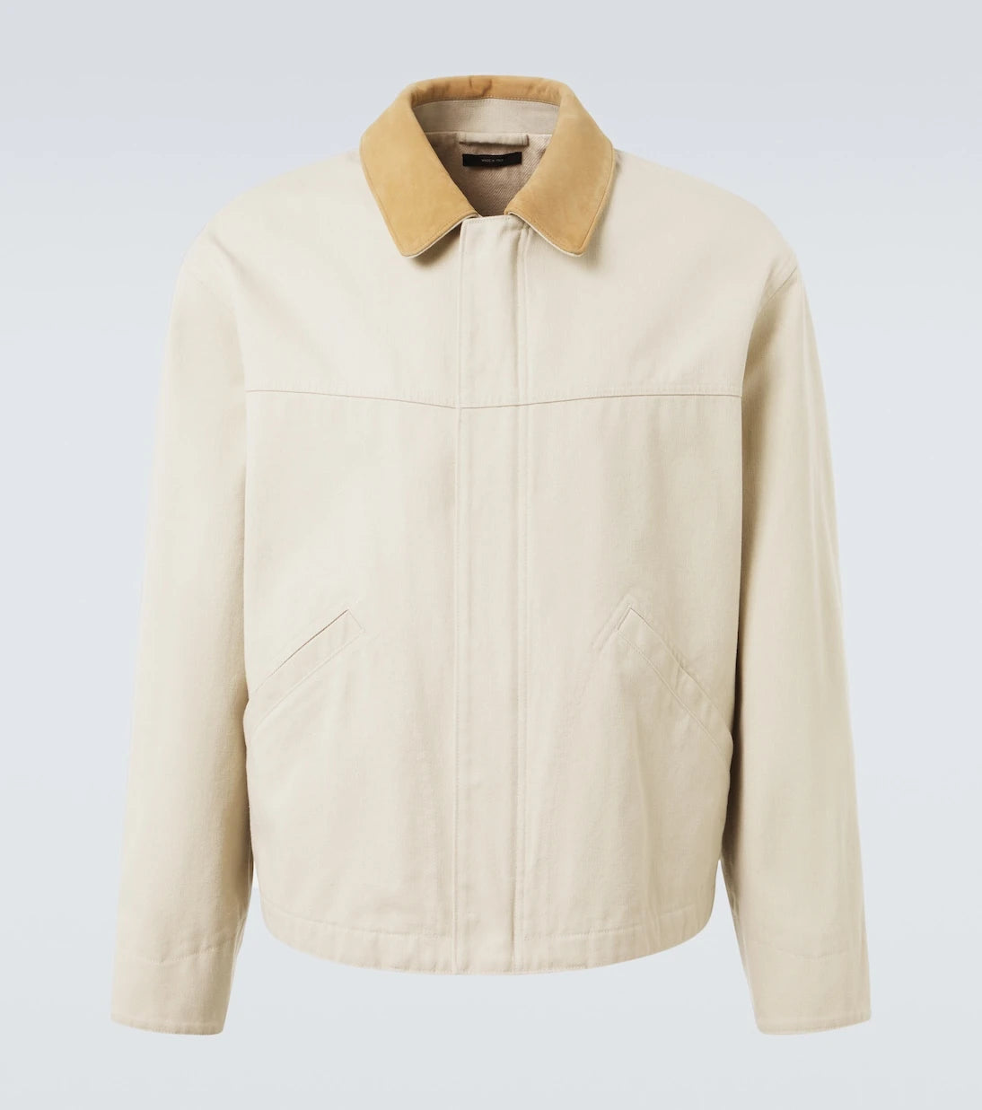 Tom Ford - Suede-trimmed cotton canvas jacket