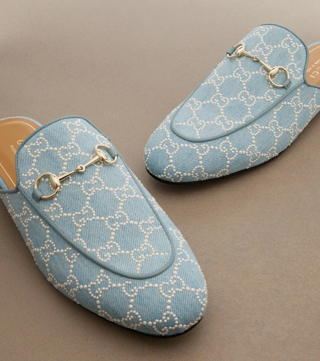 Gucci - Princetown GG embellished mules