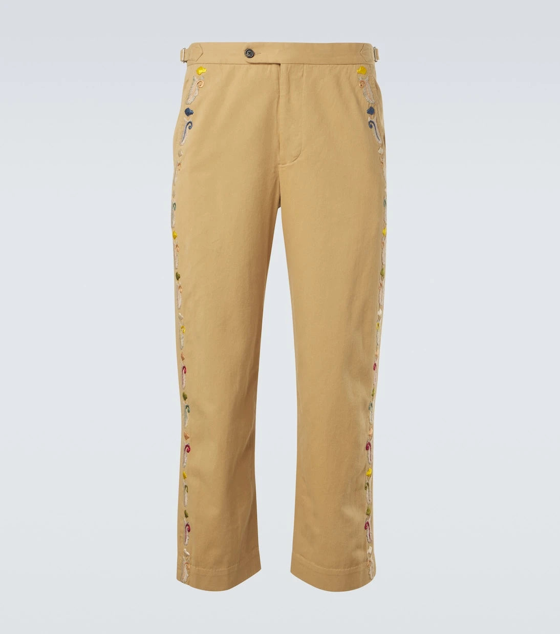 Bode - Feather Runner cotton straight pants