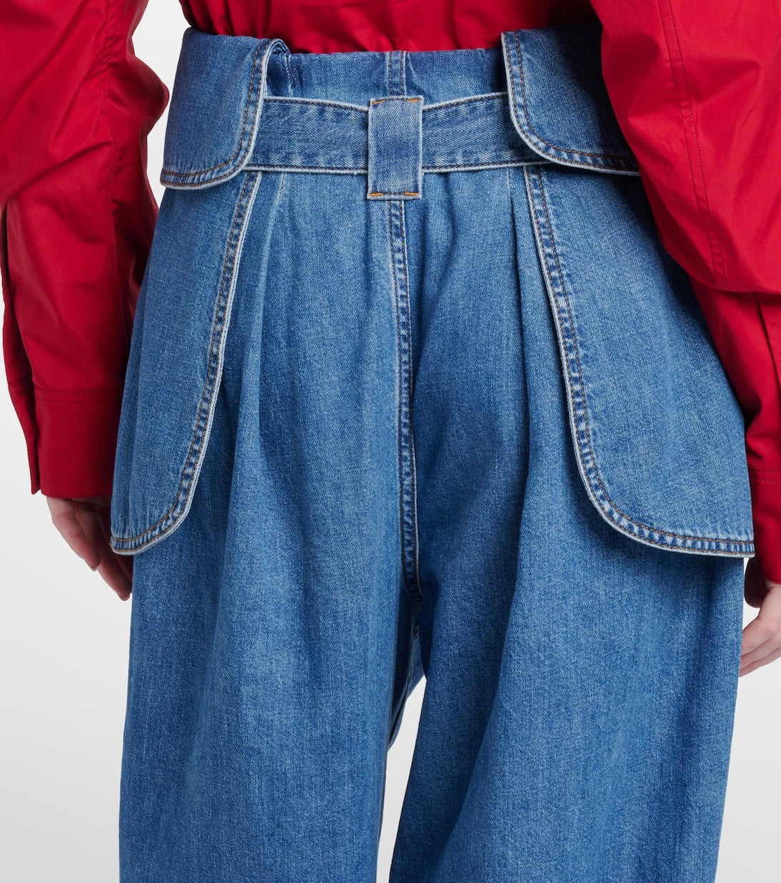 Loewe - Belted wide-leg jeans