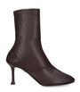 Burgundy Leather Etienne Ankle Boots 75