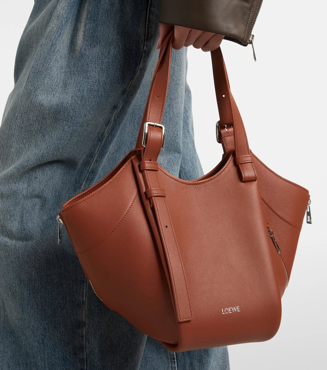 Loewe - Hammock Flip leather tote bag