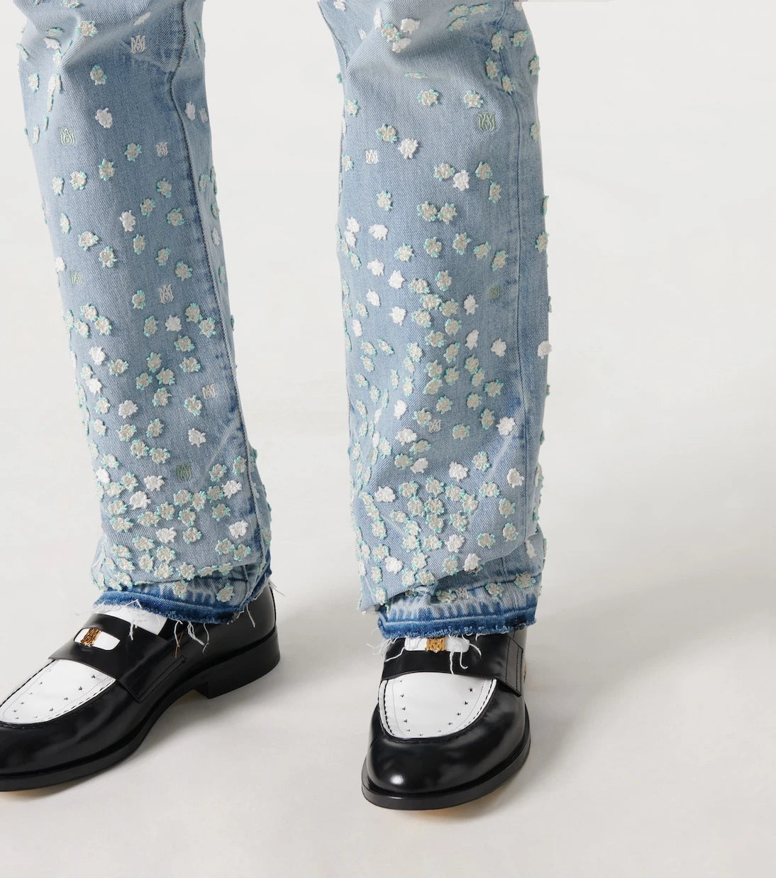 Amiri - Floral straight jeans
