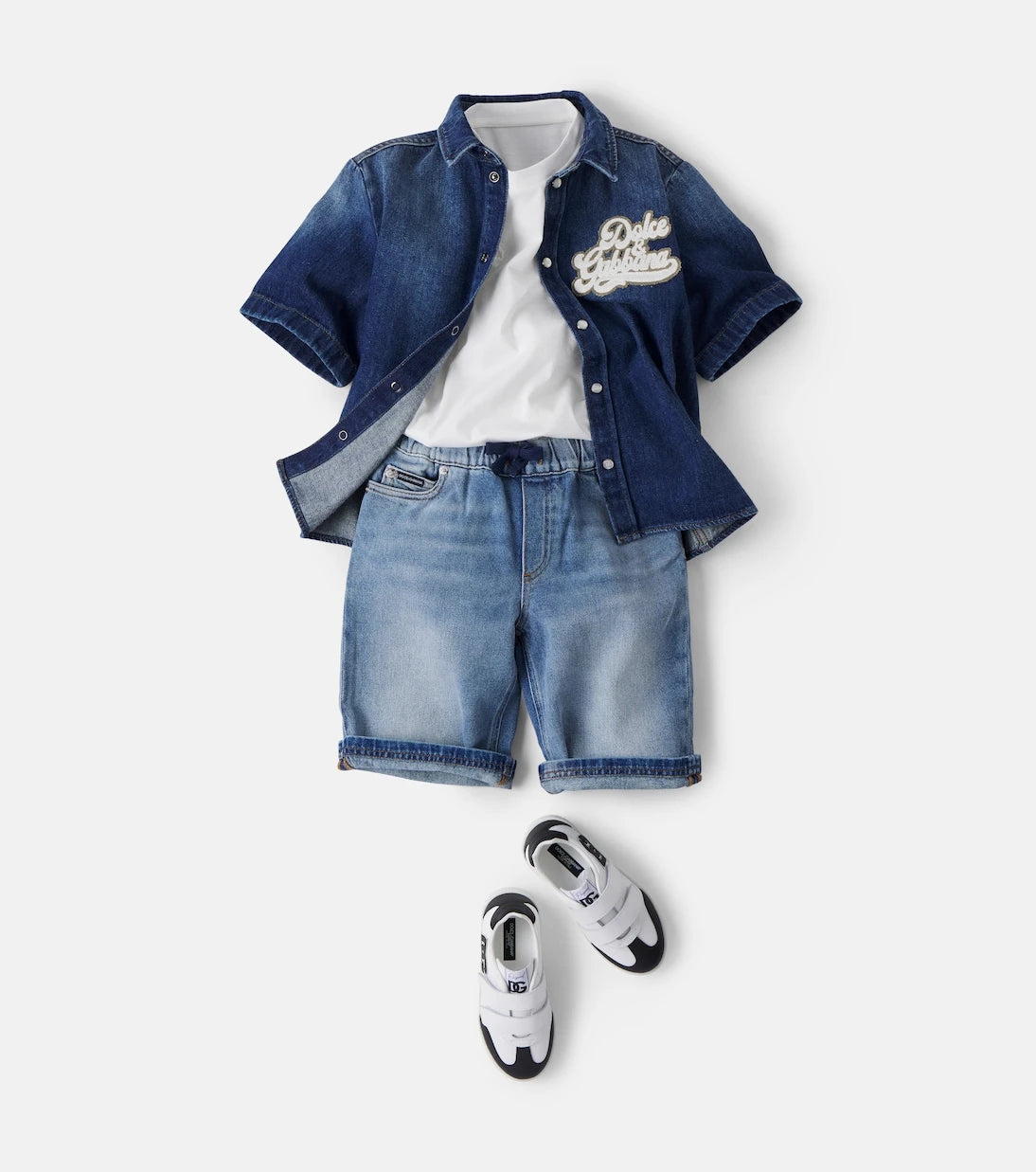 Dolce&Gabbana Kids - Denim Bermuda shorts