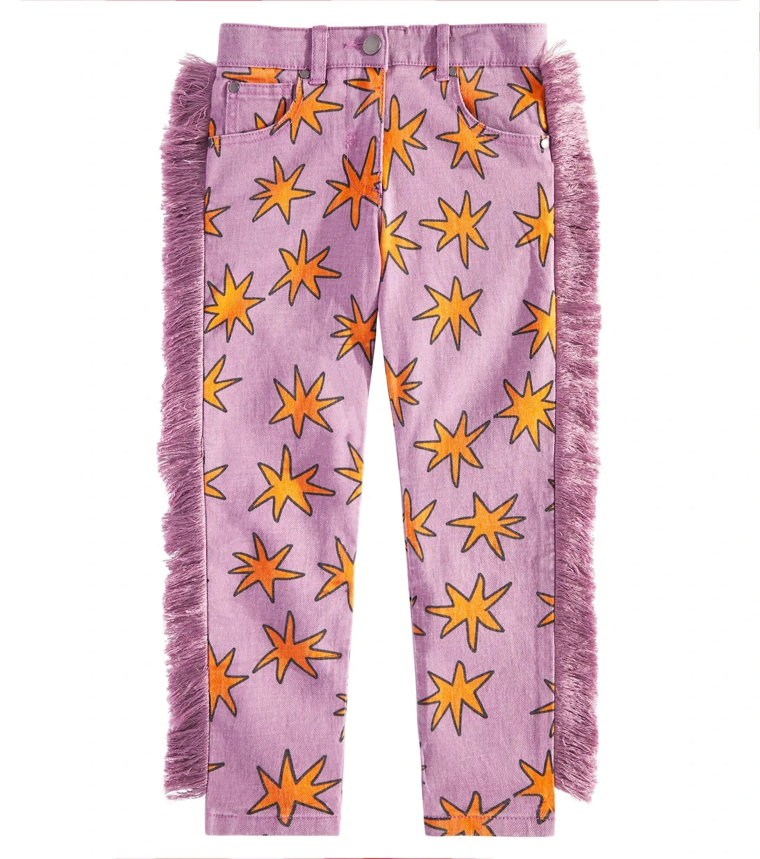 Stella McCartney Kids - جينز بشراشيب بنقشة Bright Stars
