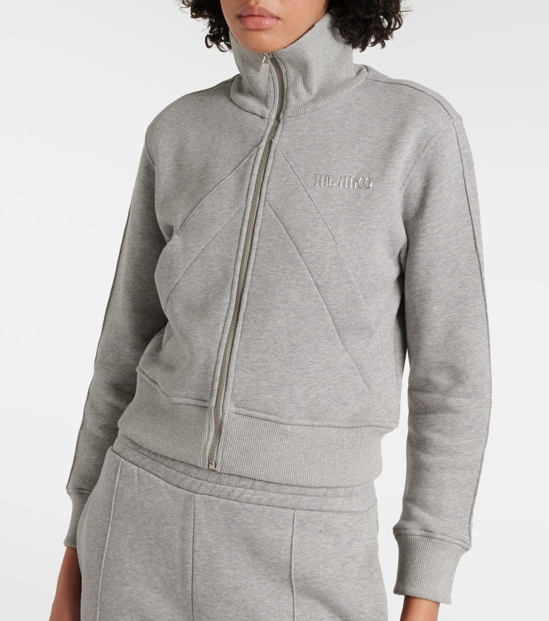 The Attico - Cotton fleece track jacket