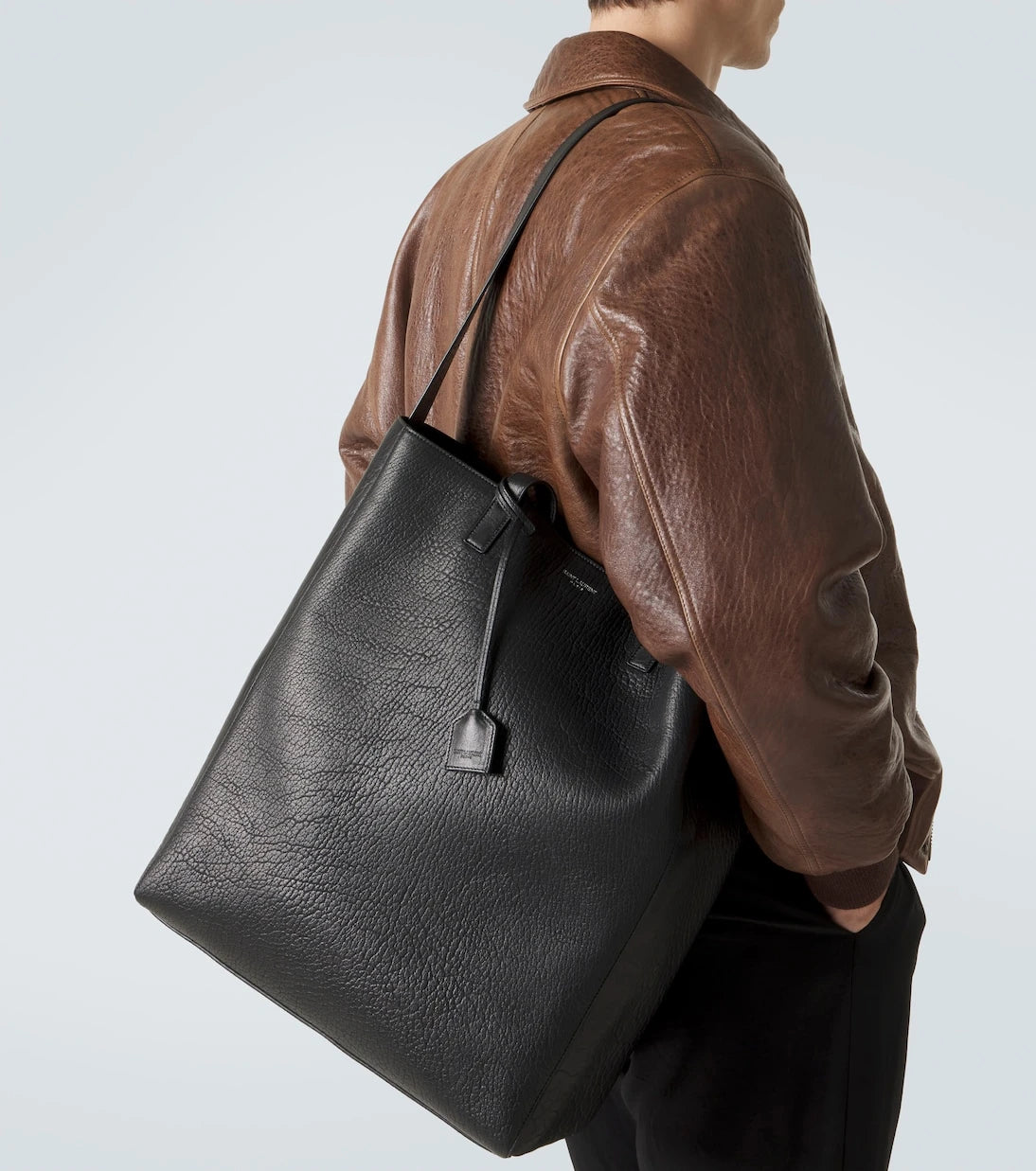 Saint Laurent - Bold leather tote bag