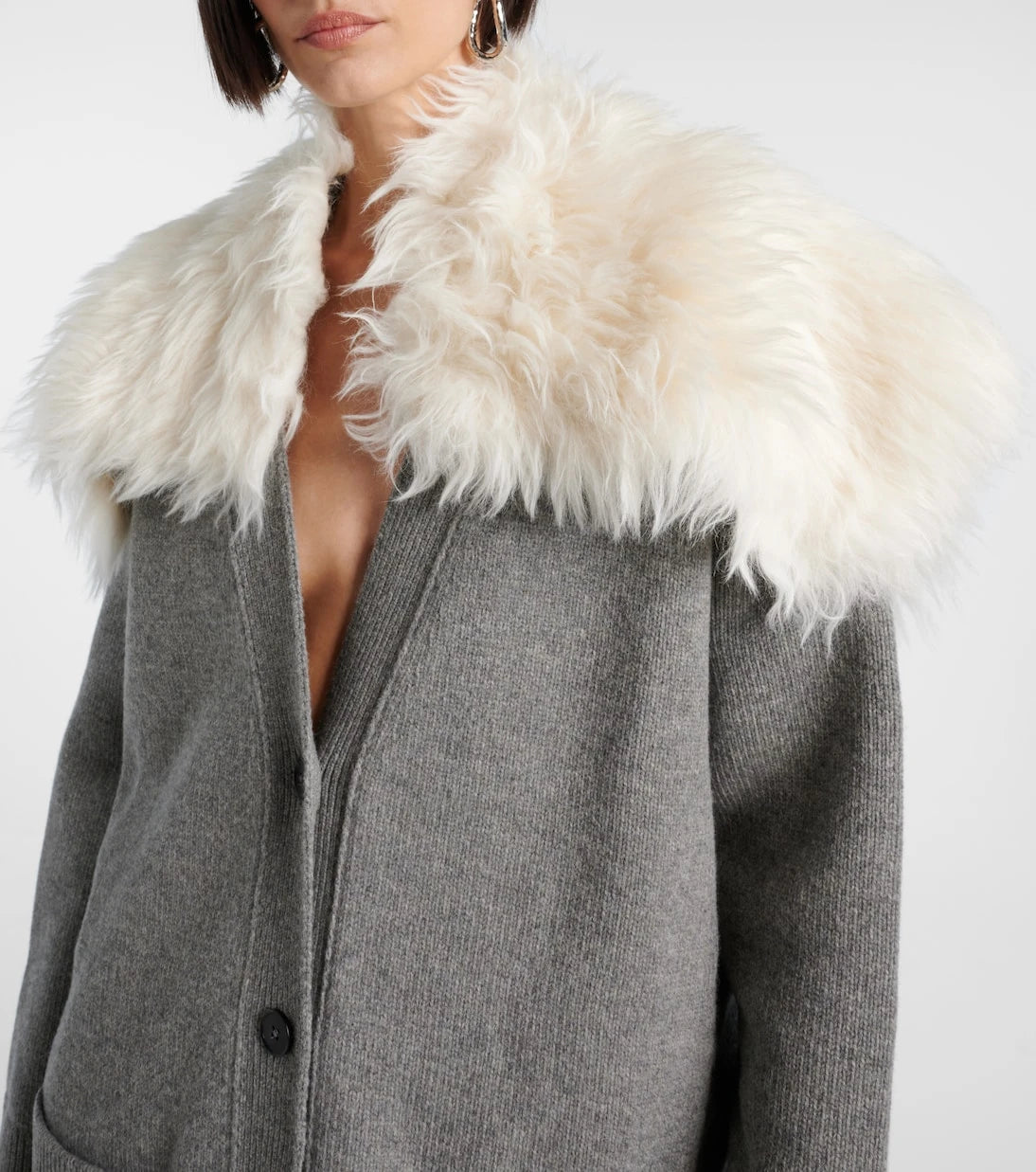 Jil Sander - Wool, cotton, and cashmere-blend cardigan
