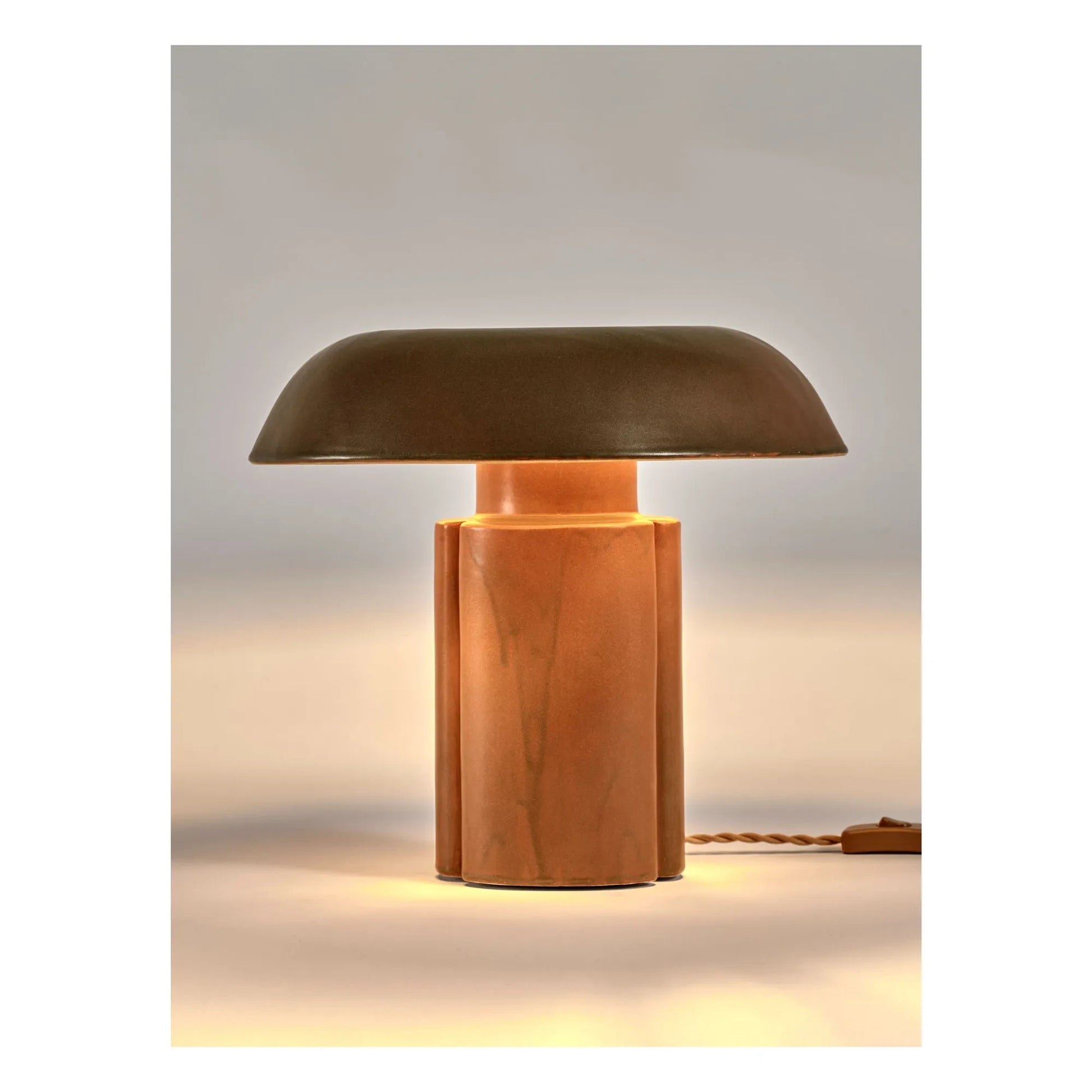 Serax - Stoneware table lamp Oliver, Anita Le Grelle | Brown