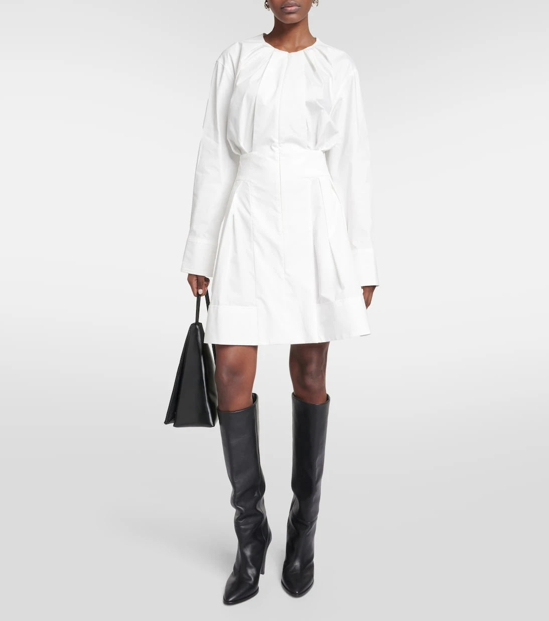 Proenza Schouler - فستان قصير من قطن البوبلين Eileen