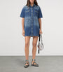 AllSaints Blue Organic Denim Rock Mini Shirt Dress