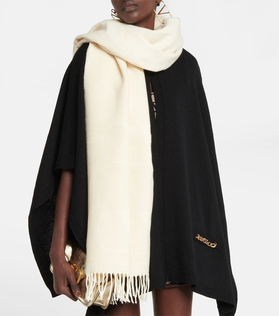 Valentino - Wool and cashmere scarf