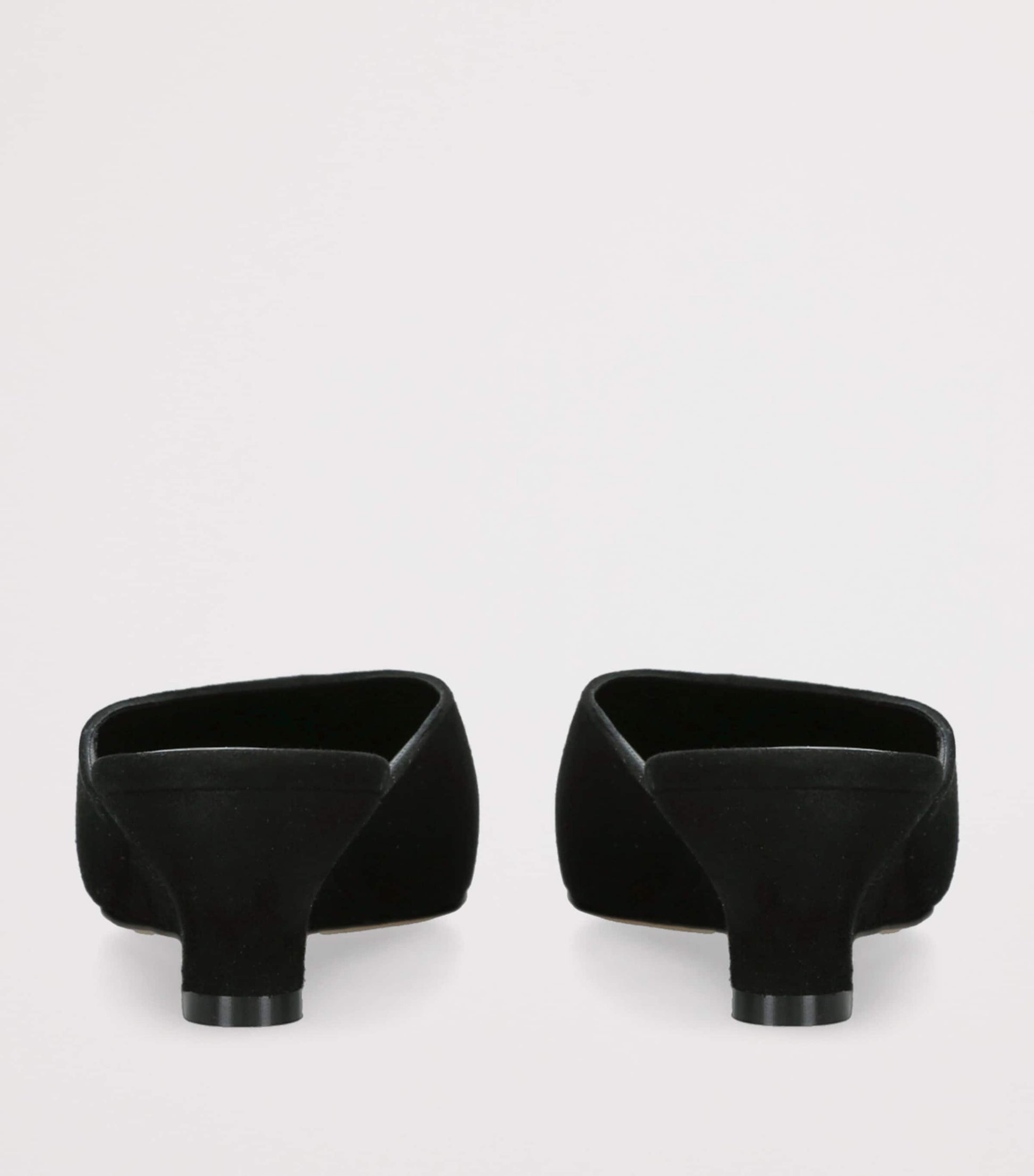 Le Monde Beryl Black Suede Micro Wedge Mules 40