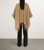 Burberry Beige Wool Reversible Check Cape