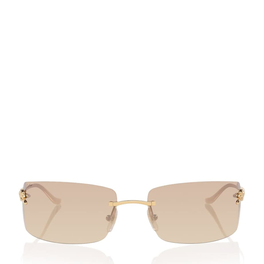 Gold Metal Panthère de Cartier Ct0503S Sunglasses