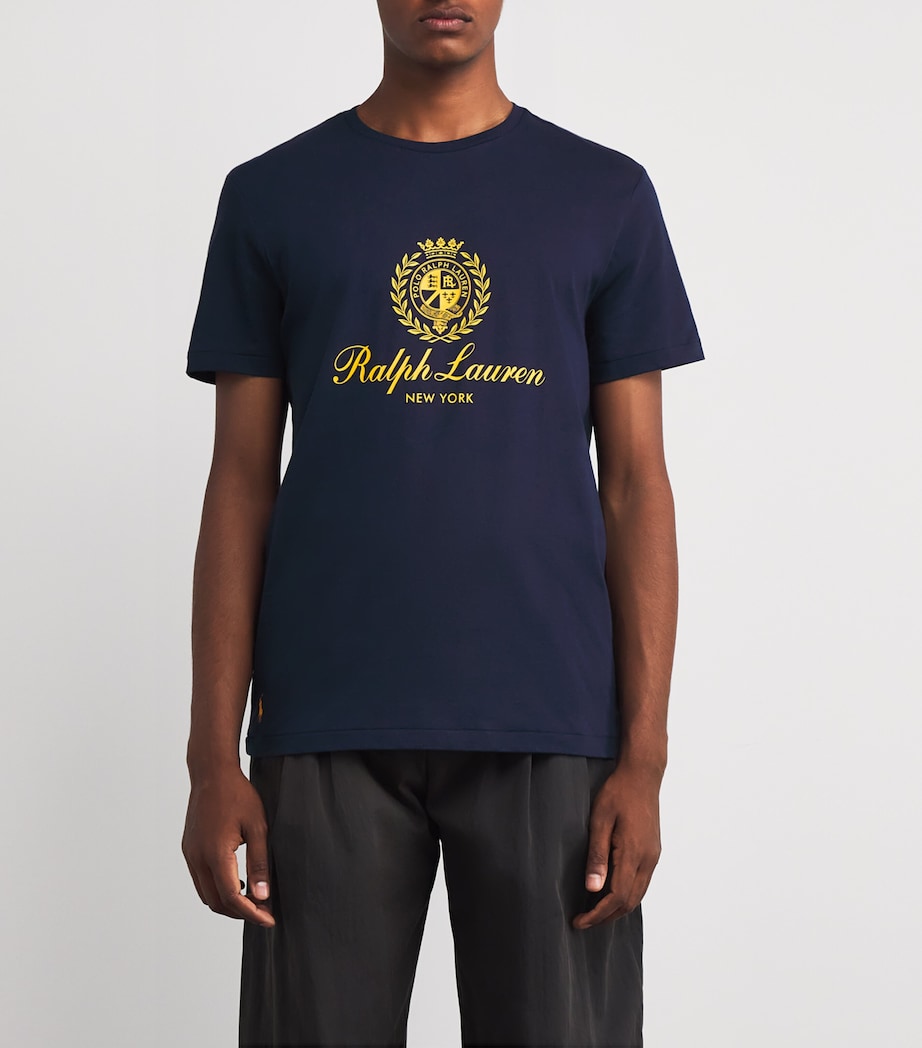 Cotton Crest Print T-Shirt