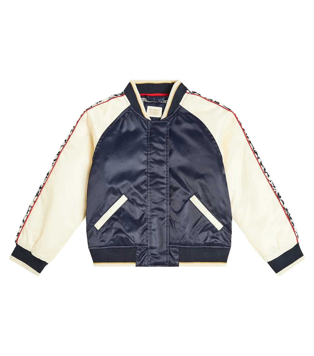 Scotch & Soda Kids - جاكيت بومبر بنقشة زهور