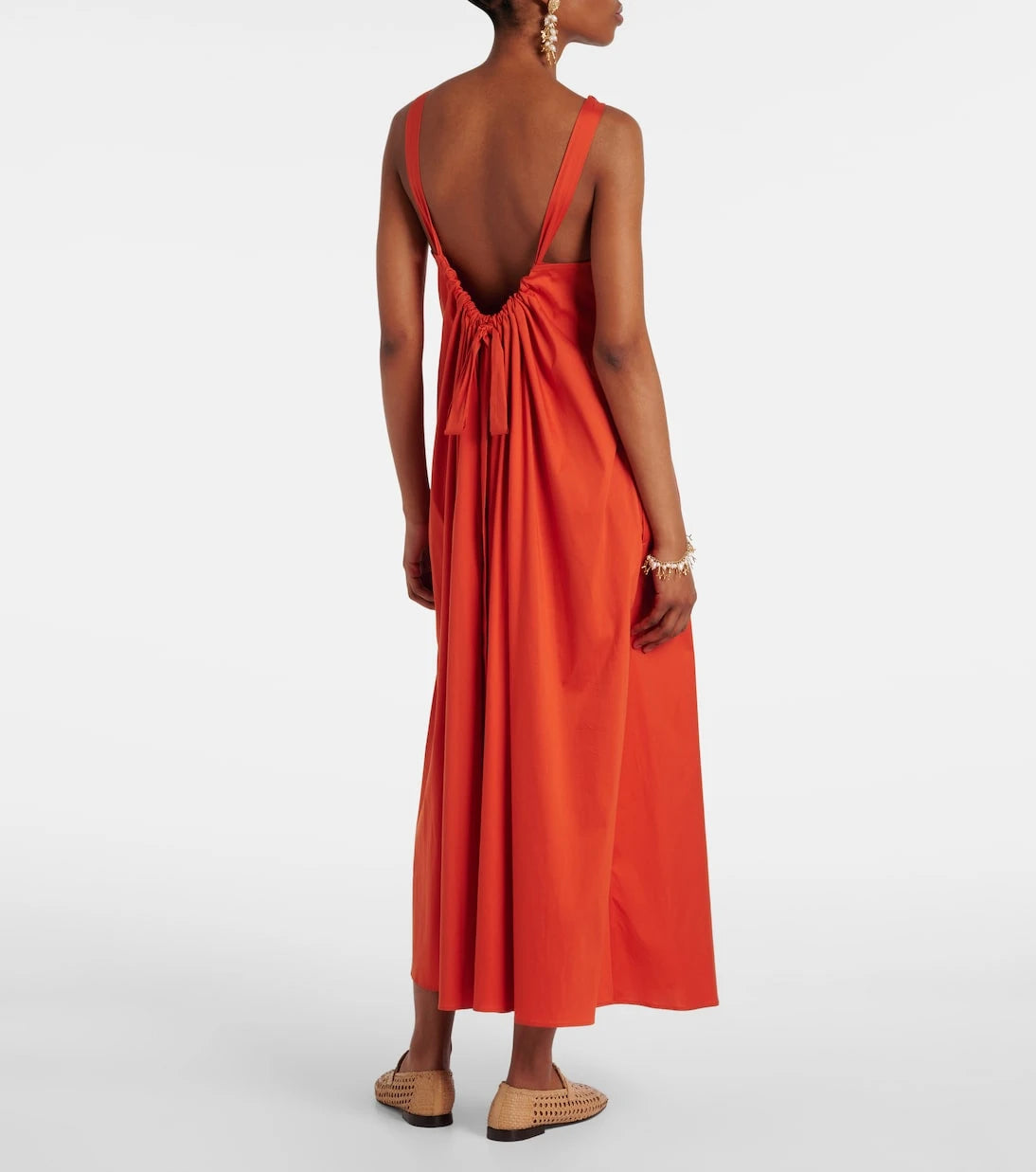Max Mara - Romea cotton-blend poplin maxi dress