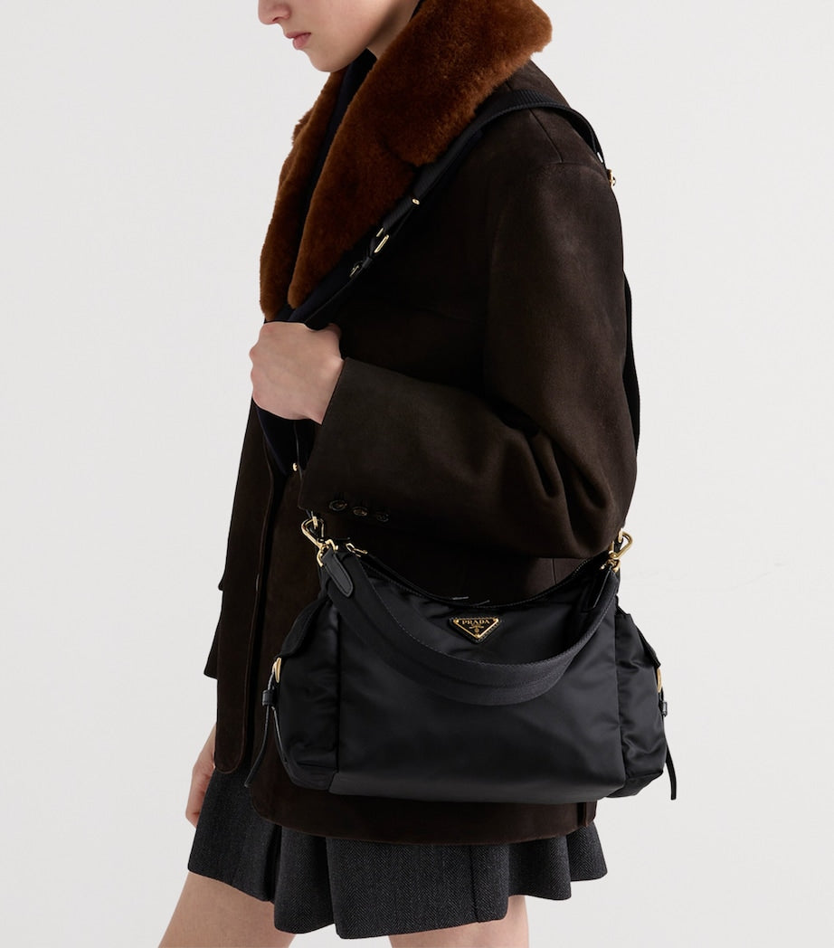 Prada Re-Nylon and Leather Explore Shoulder Bag