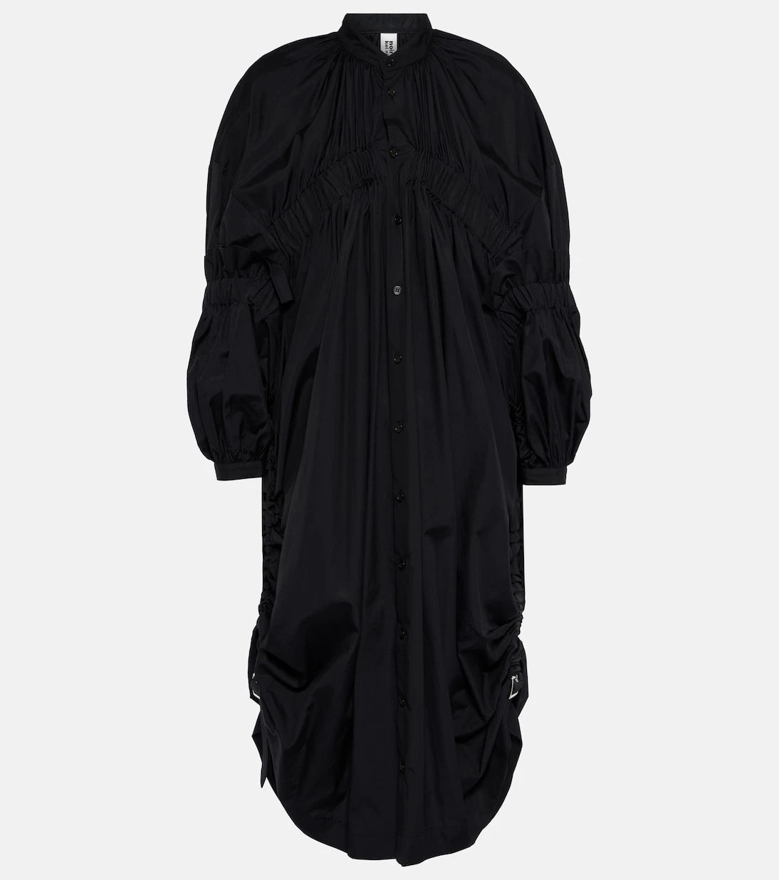 Noir Kei Ninomiya - Draped cotton midi dress