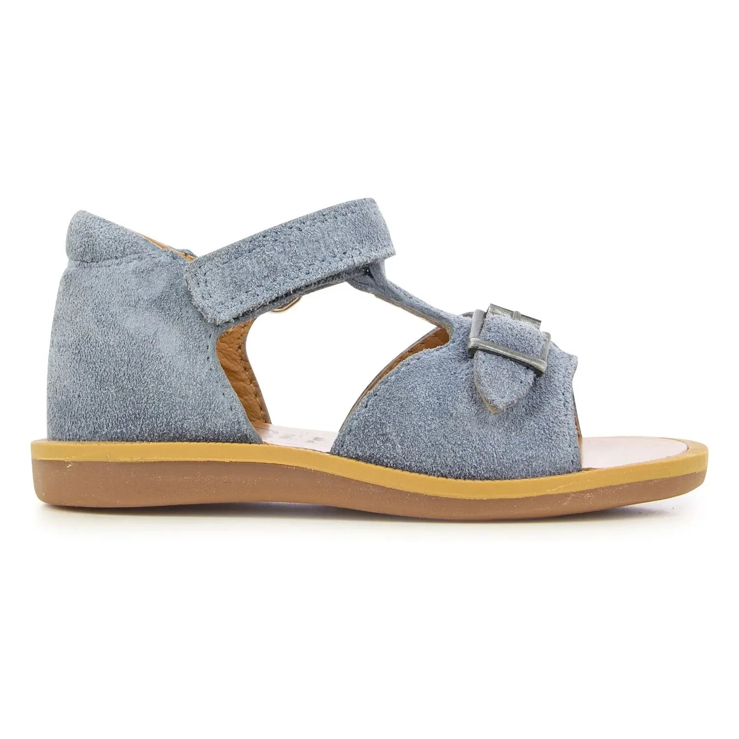 Pom d'Api - Poppy Easy sandals | Grey blue