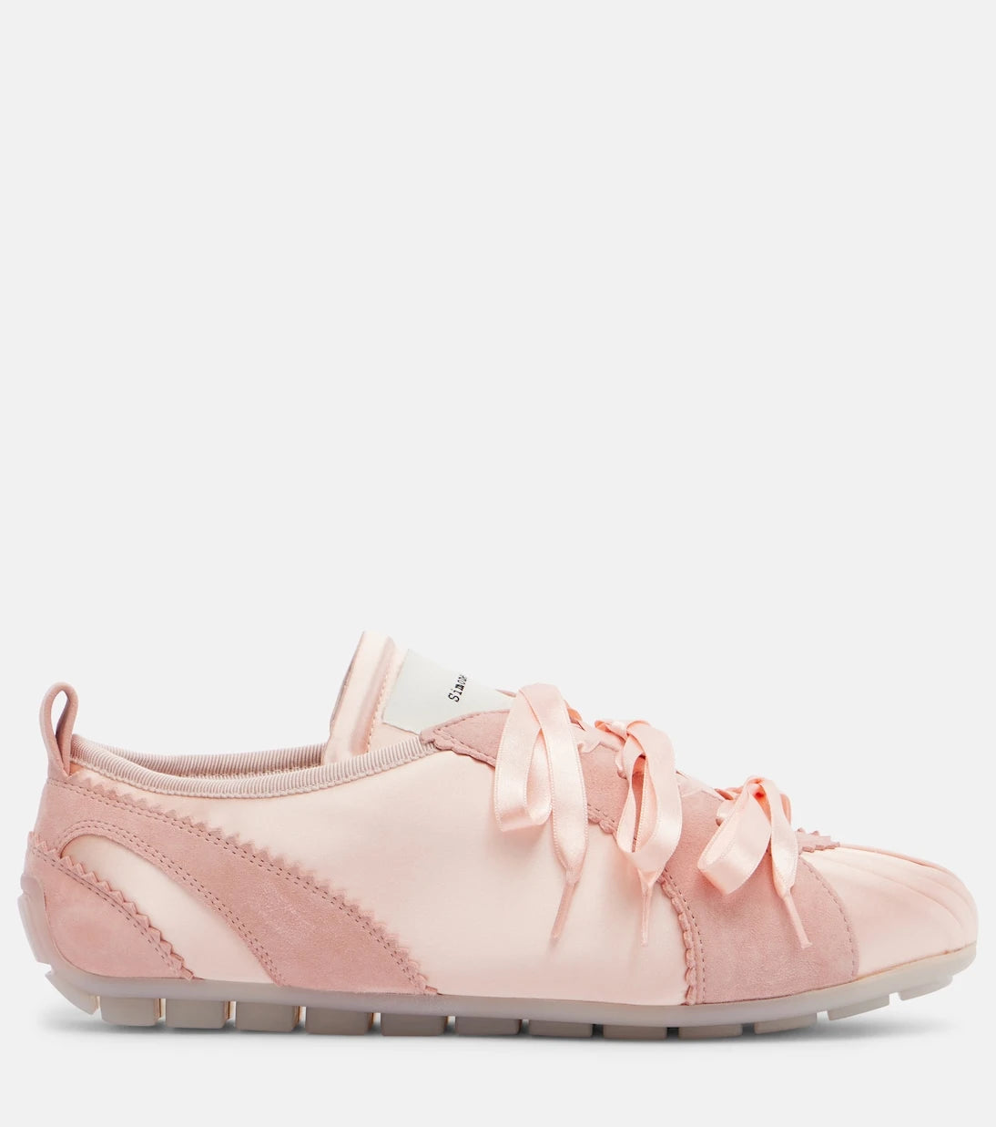 Simone Rocha - Ballerina Grip satin and suede sneakers