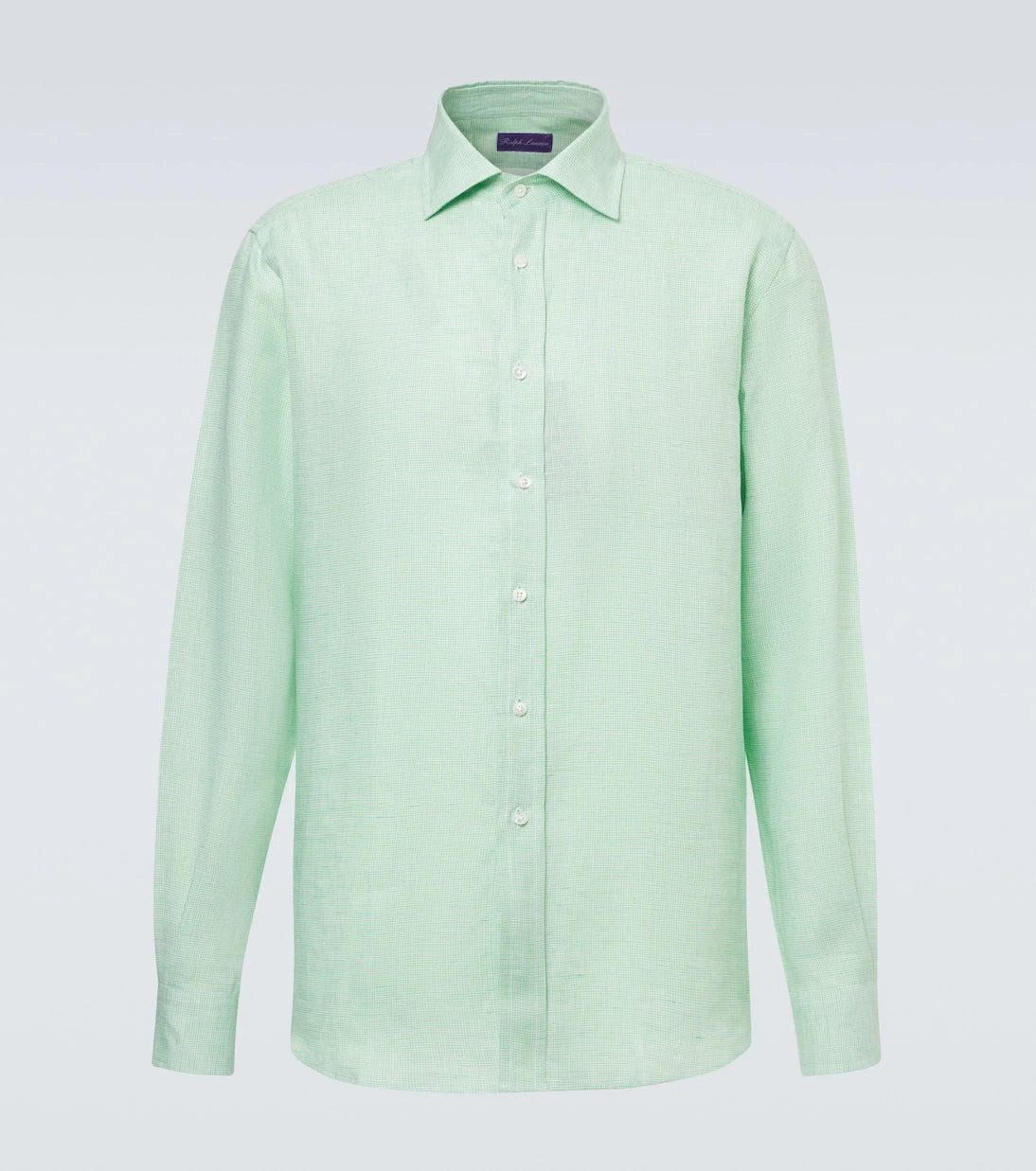 Ralph Lauren Purple Label - Checked linen shirt