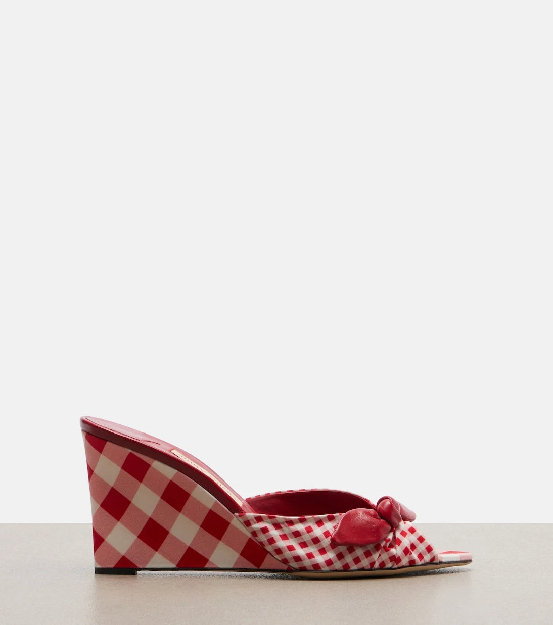 Jimmy Choo - Livi ekose dolgu topuk terlik
