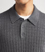 Cotton-Cashmere Oban Polo Sweater